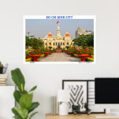 旅行のポスター：人民委員会建物ホーチー ポスター (ホームオフィス)