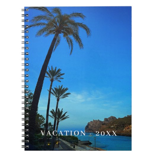 旅行の休暇カスタム写真 ノートブック (正面)