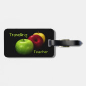 旅行の先生の荷物のラベル ラゲッジタグ (裏面横)
