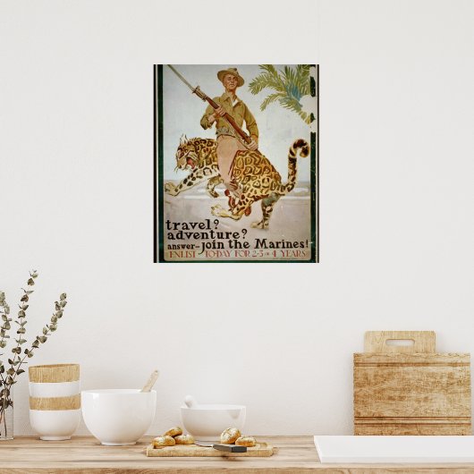 旅行の冒険は海兵隊のポスターに参加 ポスター (キッチン)