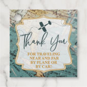 旅行の冒険 航空機 ありがとう タグ (正面)