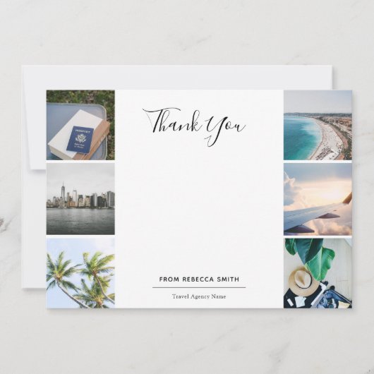 旅行の写真 サンキューカード (正面)
