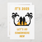 旅行の名言 新しい場所へ ハolidayカード シーズンカード (正面/裏面)