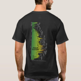 旅行の境界の高度のプロフィールのTシャツ(横) Tシャツ