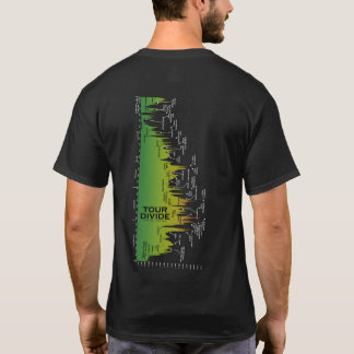 旅行の境界の高度のプロフィールのTシャツ(横) Tシャツ