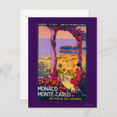 旅行の宣伝ポスター ポストカード (正面/裏面)