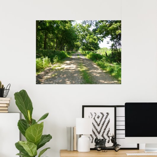 旅行の少ない道 ポスター (ホームオフィス)