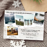 旅行の年の写真コラージュのクリスマス シーズンカード<br><div class="desc">旅行の年を紹介するフォトコラージュカードは、冒険と旅行の思い出でいっぱいの年の本質をキャプチャする心のこもった方法。このカーユニークドは、5つの正方形の旅行写真を備え、世界中からのあなたの瞬間を表示するために慎重にキュレーションさお気に入りのれ、キャプション付きで、誰もが自分が探索している世界のどの領域を知ることができる。旅行中に世界を旅し、海外駐在し、遠隔地で働き、1年の休憩時間を過ごし、海外に留学した方に最適。今、家に戻る休日は、共有の愛する人との旅の喜び。自分のメッセージでパーソナライズし、あなたの休日の挨拶を本当に特別にする友人や家族にあなたの世界的な冒険の一部を送る。今すぐ注文し、休暇のためにあなたの旅行の魔法を持って帰る。便利、簡単、最後の分の挨拶のためのダウンロードも利用可能！</div>