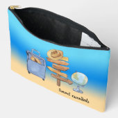 旅行の必需品の大型アクセサリーポーチ アクセサリーポーチ (見開き)