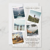 旅行の思い出フォトコラージュクリスマス シーズンカード (正面)