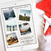 旅行の思い出フォトコラージュクリスマス シーズンカード