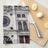 旅行の思い出 - イタリア、ベネチア キッチンタオル (四つ折り)