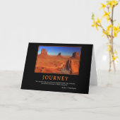 旅行の挨拶状 カード (黄色い花)