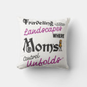 旅行の旅を愛するママのための風景 クッション (正面)