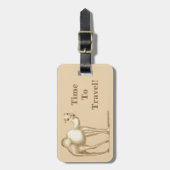 旅行の時間!キャメルラゲッジタグ ラゲッジタグ (正面縦)