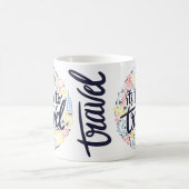 旅行の時間-旅行好き コーヒーマグカップ (中央)