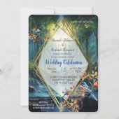 旅行の水の流れる我々の世界の風景 招待状 (正面)