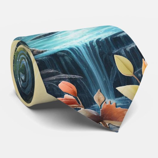 旅行の滝の目的地の私たちの世界 ネクタイ (ロール)