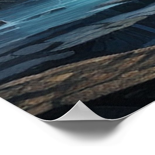 旅行の滝の目的地の私たちの世界 ポスター (角)