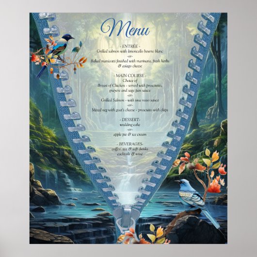 旅行の滝の目的地の私たちの世界 ポスター (正面)