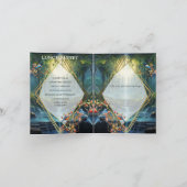 旅行の滝の目的地の私たちの世界 招待状 (内部)