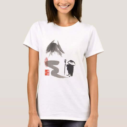 旅行の禅の修道士 Tシャツ (正面)