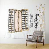 旅行の背景をミッ恋しく思ズ・ブライダルシャワーへ タペストリー (インサイチュ(横))