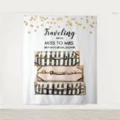 旅行の背景をミッ恋しく思ズ・ブライダルシャワーへ タペストリー (正面)