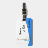 旅行の荷物のラベルのミュージシャン ラゲッジタグ (正面縦)