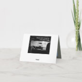 旅行の風景の写真の新年バケットリストカード シーズンカード (裏面)