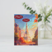 旅行はがきアートヴィンテージトラベルニースフランス ポストカード (スタンド正面)