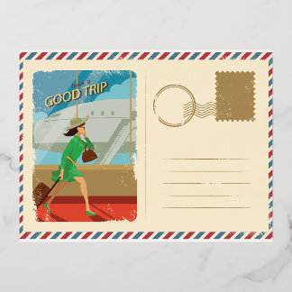 旅行はがき 箔シーズンポストカード