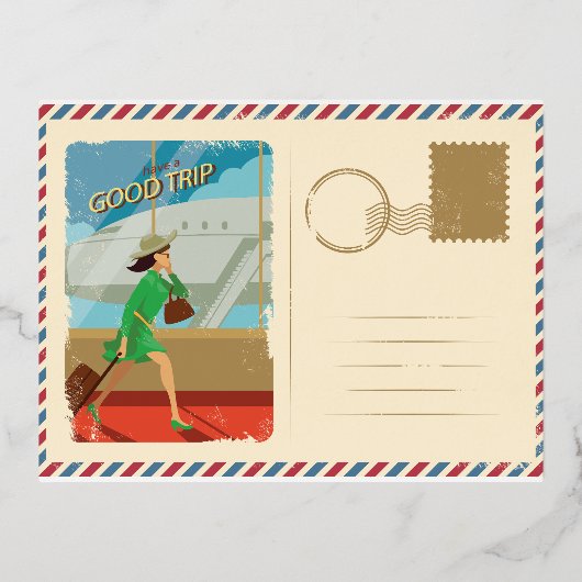 旅行はがき 箔シーズンポストカード (正面)