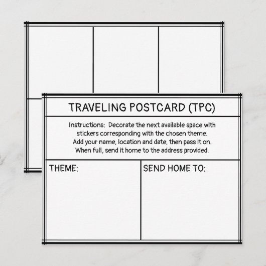 旅行はがき(TPC) ポストカード (正面/裏面)