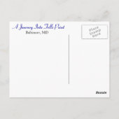 旅行はへのポイントを倒します ポストカード (裏面)