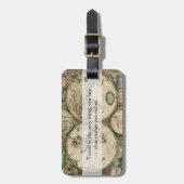 旅行はより豊富な引用文を-カスタマイズ可能にさせます ラゲッジタグ (正面縦)