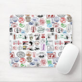 旅行はパターンを押します マウスパッド (マウス)