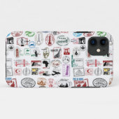旅行はパターン電話箱を押します Case-Mate iPhoneケース (裏面(横))