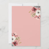 旅行はミッ恋しく思ズ、ブライダルシャワー、旅行から 招待状 (裏面)