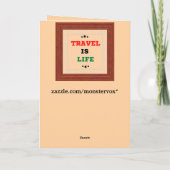 旅行はライフグリーティングカード カード (裏面)