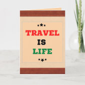 旅行はライフグリーティングカード カード (正面)