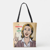 旅行はライフトートバッグ トートバッグ (裏面)