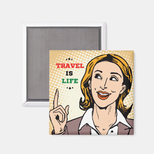 旅行はライフマグネットである マグネット (正面/裏面)