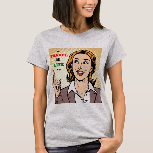 旅行は人生のTシャツ Tシャツ (正面)