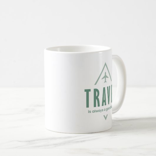 旅行は常に良いアイディア、アドベンチャーシーカー コーヒーマグカップ (正面右)