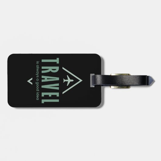 旅行は常に良いアイディア、アドベンチャーシーカー ラゲッジタグ (裏面横)