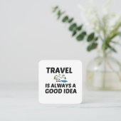 旅行は常に良いアイディア スクエア名刺 (スタンド正面)