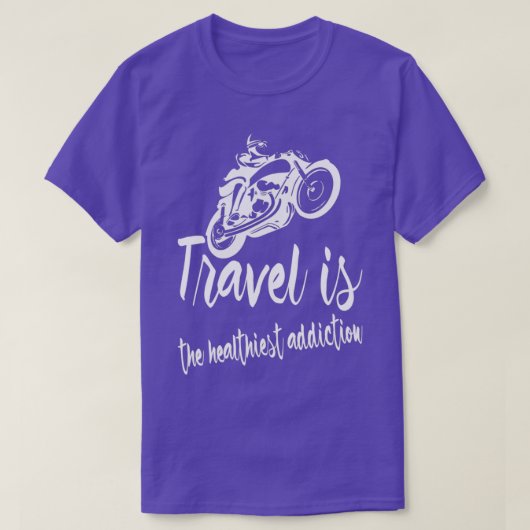 旅行は最も健康的な中毒1 Tシャツ (デザイン正面)