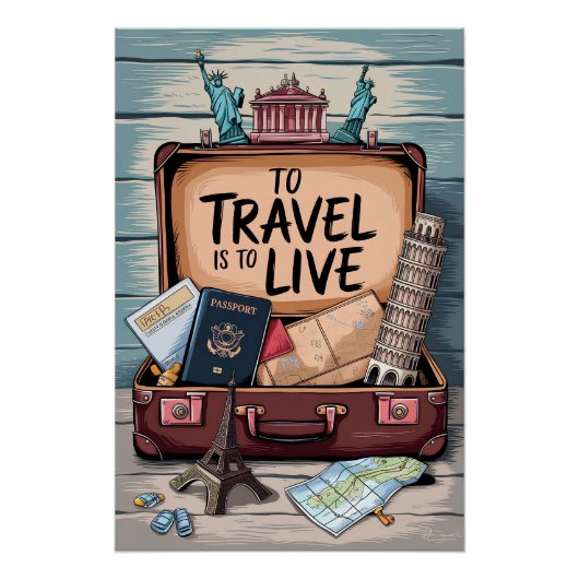 旅行は生きることだ ポスター (正面)