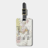 旅行は生きる ラゲッジタグ (正面縦)